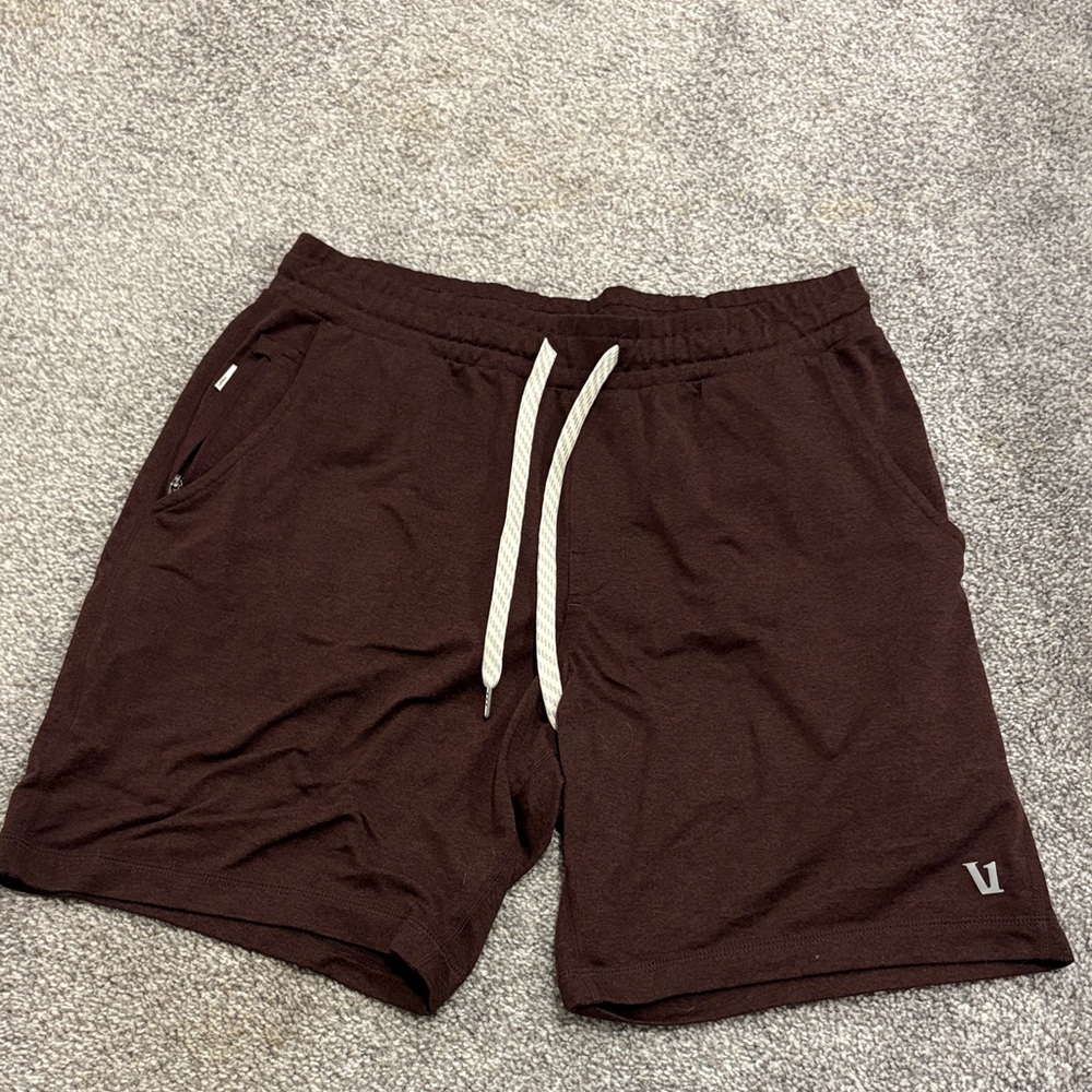 Vuori Men's Dark Brown Athletic Shorts